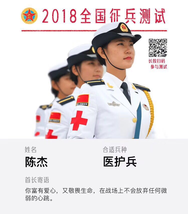  人民月报建军节“全国征兵”，测测你能当什么兵？